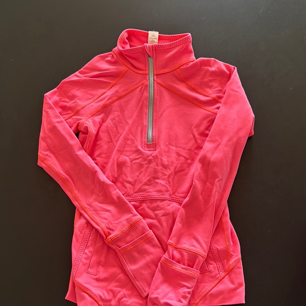 Pink Quarter-Zip Pullover